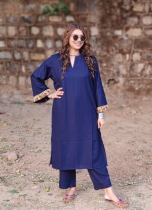 PHOTO 1 MIDNIGHT BLUE SHIKARA PHERAN CO-ORD SET