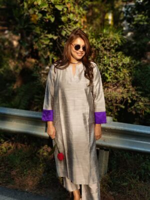 PHOTO 1 चाँदी RESHAM CO-ORD SET