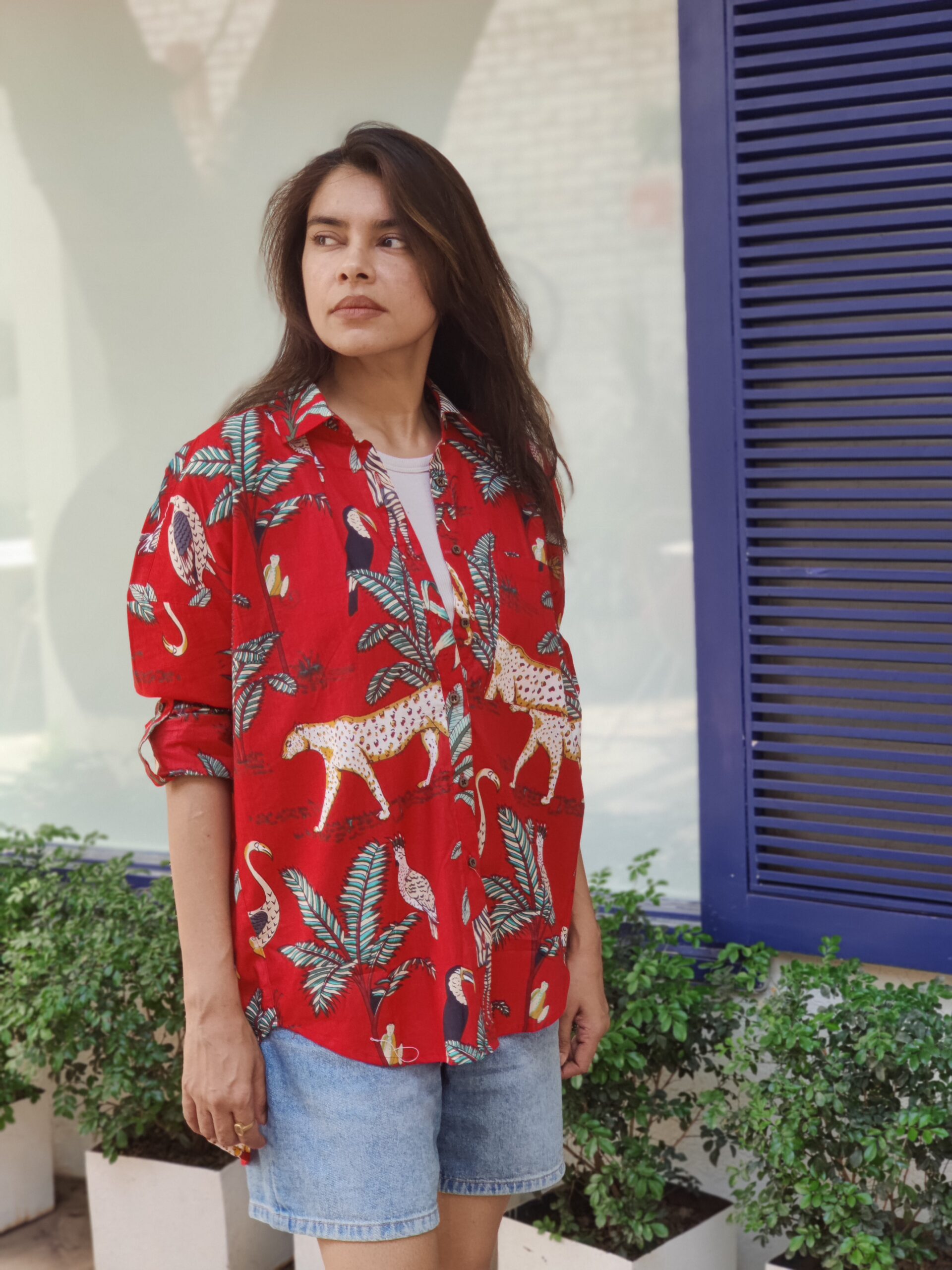 PHOTO 4 GULABI JUNGLE OVERSIZED SHIRT