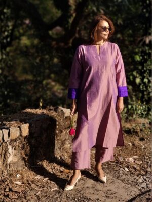 Untitled design (4) बैंगनी RESHAM CO-ORD SET