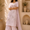 Blush Pink Embroidered Suit