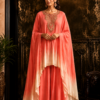 Coral Ombre Kaftan Co-Ord