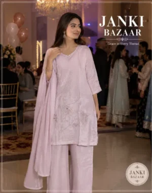 Blush Pink Embroidered Suit