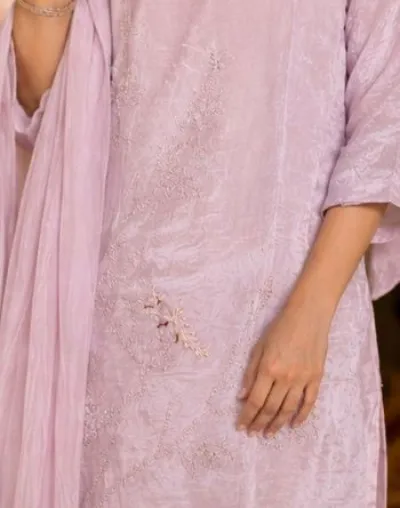 Blush Pink Embroidered Suit