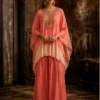 ayushi-029 Coral Ombre Kaftan Co-Ord
