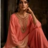 ayushi-030 Coral Ombre Kaftan Co-Ord