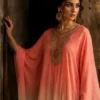 ayushi-031 Coral Ombre Kaftan Co-Ord