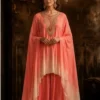 ayushi-032 Coral Ombre Kaftan Co-Ord