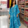 ayushi-09 Blur Printed Kaftan Suit Set