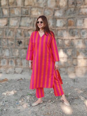 photo 4 Classic रेखाएँ Cotton Co-ord Set