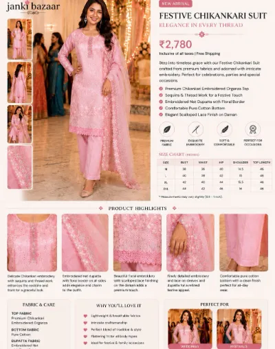 Chikankari suit