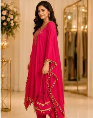 Blush Pink Embroidered Suit