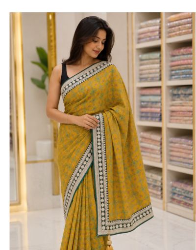 1 Premium Cotton Embroidered Suit Set