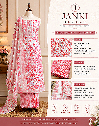Janki_Bazaar_400x508 Premium Unstitched Suit Set