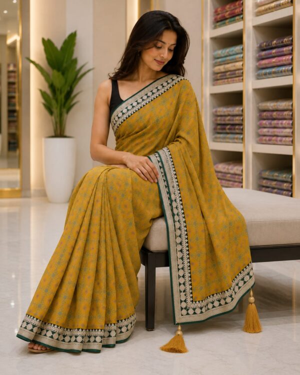 WhatsApp Image 2026-07-23 at 1.16.51 PM (1) Mustard Meadow Bloom Saree