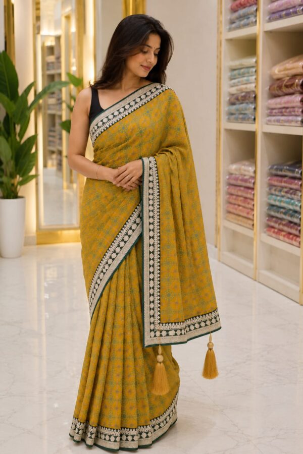 WhatsApp Image 2026-07-23 at 1.16.51 PM (3) Mustard Meadow Bloom Saree