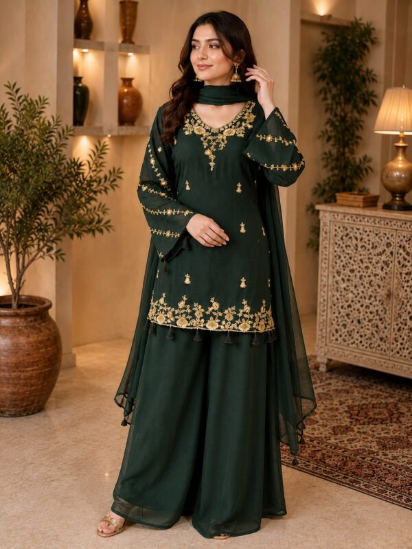 WhatsApp Image 2026-08-01 at 11.09.05 AM Green Zari Bloom Sharara Set