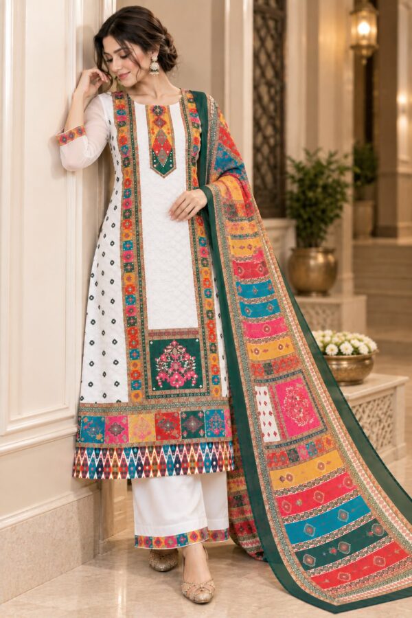 Multicolor Printed Ethnic Suit Set