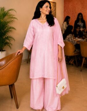 Elegant Blush Pink Suit