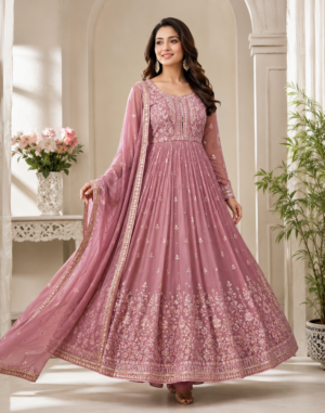 Aqua Blue Embroidered Kurti
