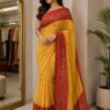 Marigold Heritage Woven Saree