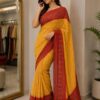 Marigold Heritage Woven Saree