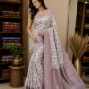 WhatsApp Image 2026-07-24 at 2.08.18 PM (1) Lavender Bloom Woven Floral Saree