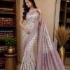 WhatsApp Image 2026-07-24 at 2.08.18 PM (2) Lavender Bloom Woven Floral Saree