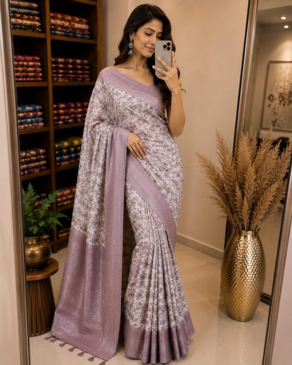 WhatsApp Image 2026-07-24 at 2.08.19 PM (1) Lavender Bloom Woven Floral Saree