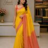 WhatsApp Image 2026-07-24 at 2.18.16 PM (1) Sunshine Yellow Woven Cotton Blend Saree