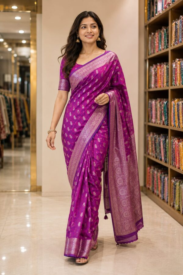 WhatsApp Image 2026-07-24 at 4.06.33 PM (2) Royal Magenta Zari Woven Silk Blend Saree