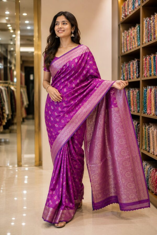 WhatsApp Image 2026-07-24 at 4.06.33 PM (3) Royal Magenta Zari Woven Silk Blend Saree