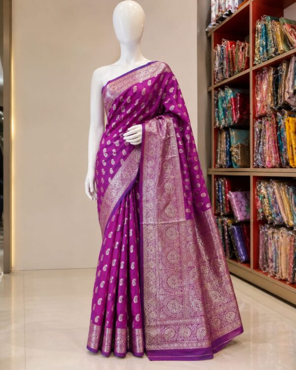 WhatsApp Image 2026-07-24 at 4.06.33 PM Royal Magenta Zari Woven Silk Blend Saree