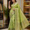 WhatsApp Image 2026-07-24 at 4.06.55 PM Olive Green Zari Woven Silk Blend Saree