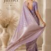 Lavender Zari Woven Saree