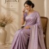 Lavender Zari Woven Saree
