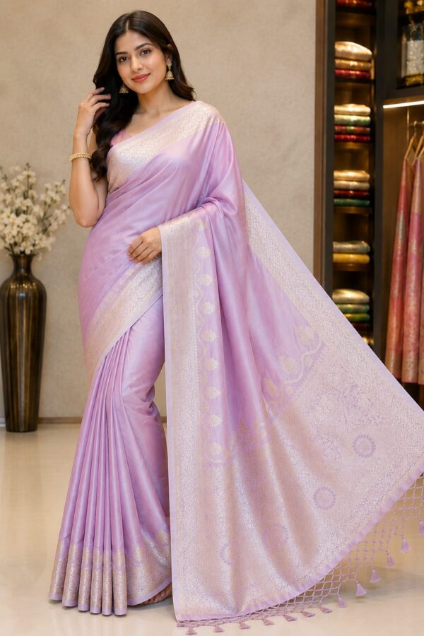WhatsApp Image 2026-07-26 at 2.30.46 PM Lavender Elegance Woven Saree