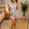 Blossom Bliss Satin Night Suit