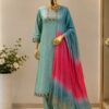 Mint Blossom Embroidered Kurta Set