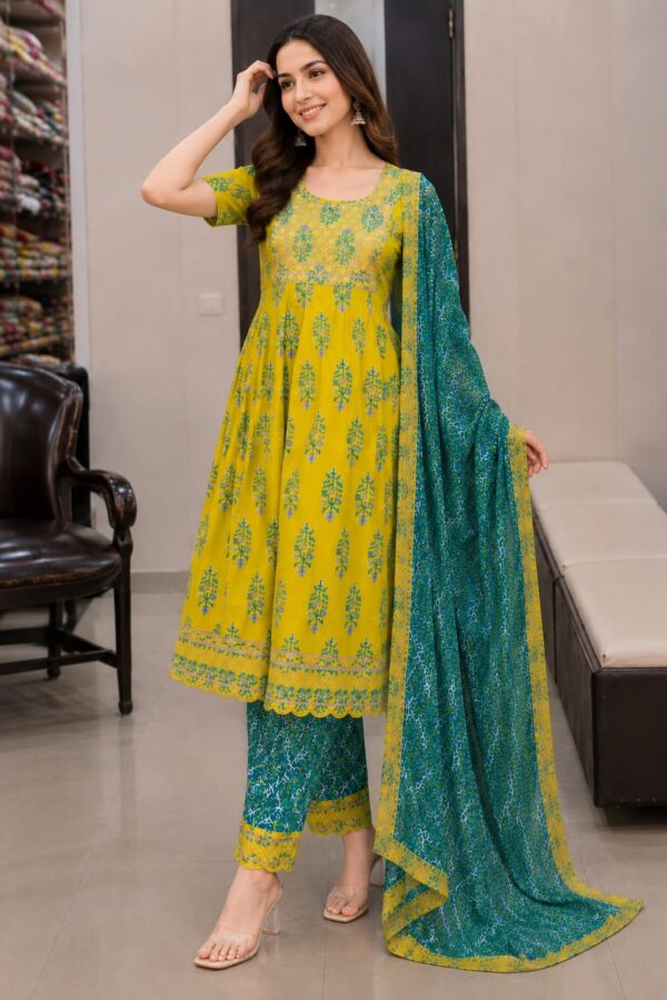 Sunshine Bloom Frock Suit Set