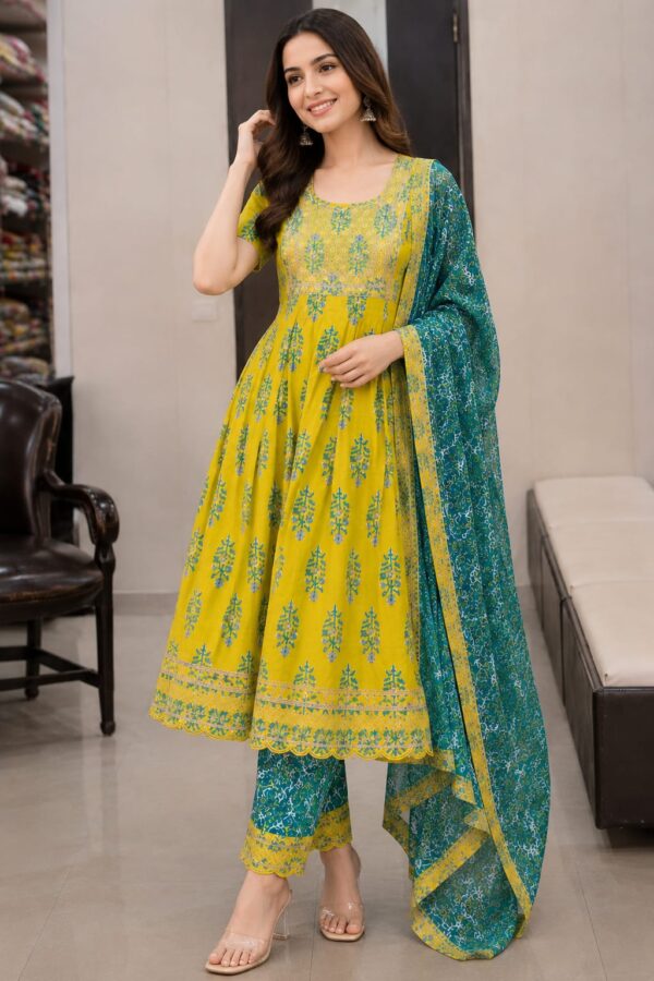 Sunshine Bloom Frock Suit Set