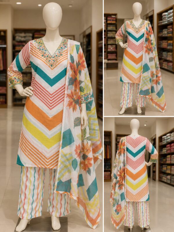 WhatsApp Image 2026-07-30 at 3.48.45 PM Sunrise Chevron Printed Suit Set