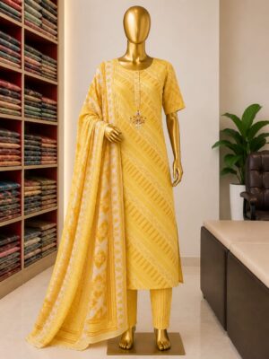Sunshine Elegance Printed Suit Set