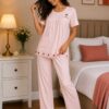 Blush Heart Cotton Night Suit