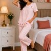 Blush Heart Cotton Night Suit