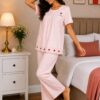 Blush Heart Cotton Night Suit