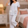 Pearl Grace Cotton Night Suit