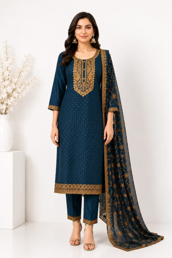 WhatsApp Image 2026-08-01 at 11.17.43 AM (1) Midnight Blue Embroidered Kurta Set with Dupatta