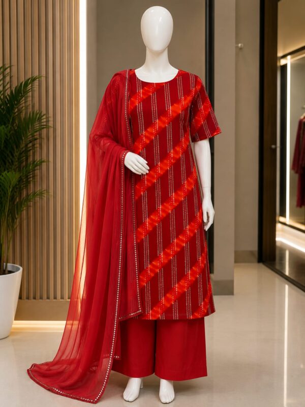 Noor Weave Printed Kurta Palazzo Set