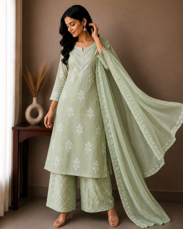 Meher Mist Printed Kurta Palazzo Set